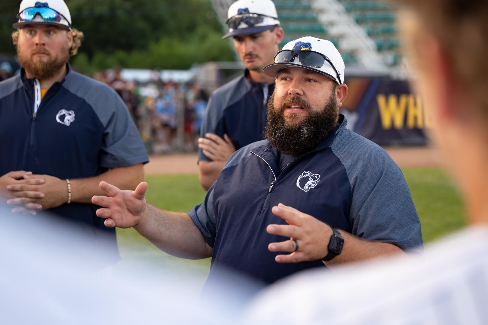 Coach Piechocki coaching moment